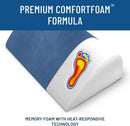 Office Foot Rest under Desk Ergonomic Memory Foam Foot Pillow, Navy Blue