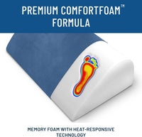 Office Foot Rest under Desk Ergonomic Memory Foam Foot Pillow, Navy Blue