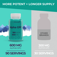 Alpha GPC Choline 300 Mg - 120 Vegetarian Capsules, Supplement for Focus & Productivity