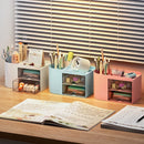 Office Desk Organizer with Drawer, Office Supplies and Desk Accessories,Pen Storage Box (White)