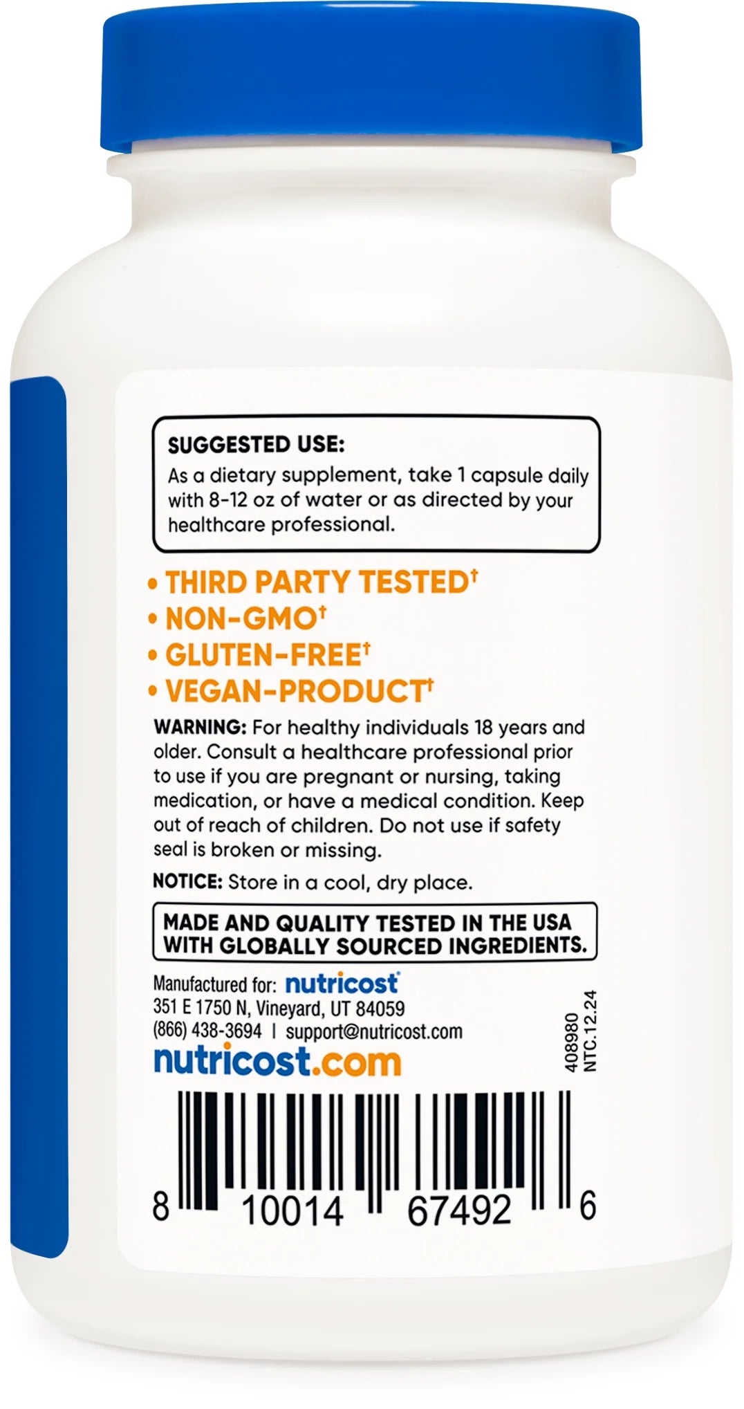 Nutricost - Mushroom Complex Supplement, 120 Capsules