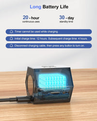 Ticktime Pomodoro Timer Cube, Hexagon Productivity Timer, Pause & Resume, Sil...
