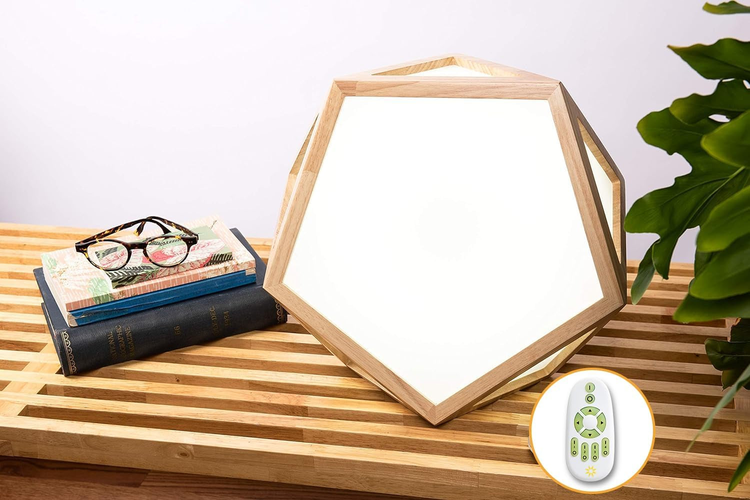 Daybright Light Therapy Lamp Full Spectrum, 10,000 LUX, Uv-Free, Full Size, Adjustable Light, Happy Light, Sun Lamp, Sunlight Lamp for Daylight Feelings - Crafted from Solid Wood