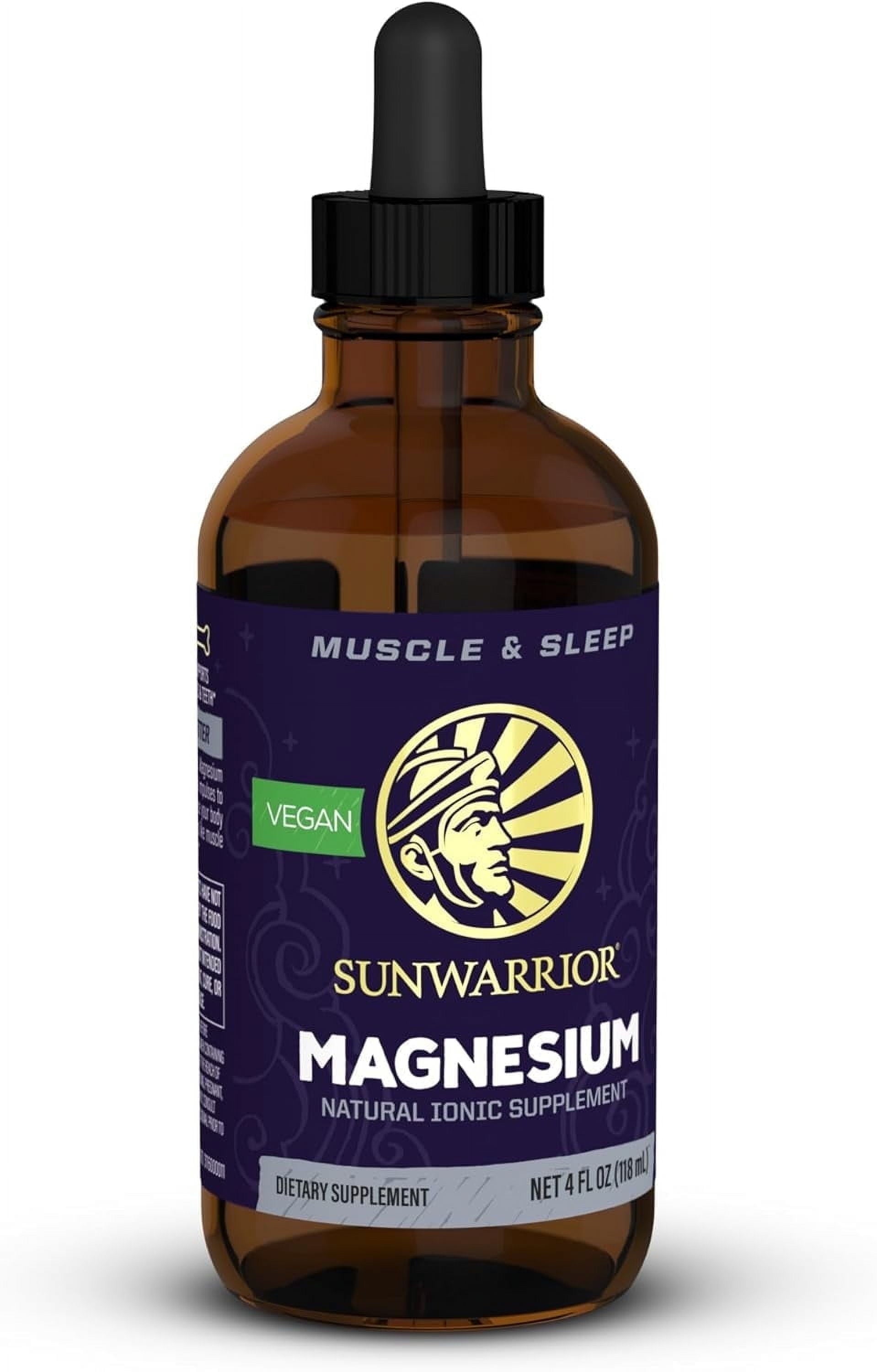 Sunwarrior- Magnesium Natural Ionic Supplement Liquid 4 Oz Dietary Supplement