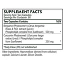 - Metabolic Health - Gut Health Supplement to Aid Weight Management* - Bergamot Supplement with Silicon Dioxide - Turmeric Supplement to Support Blood Health & Vessels* - 120 Capsules