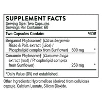 - Metabolic Health - Gut Health Supplement to Aid Weight Management* - Bergamot Supplement with Silicon Dioxide - Turmeric Supplement to Support Blood Health & Vessels* - 120 Capsules