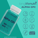 Alpha GPC Choline 300 Mg - 120 Vegetarian Capsules, Supplement for Focus & Productivity