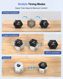 Ticktime Pomodoro Timer Cube, Hexagon Productivity Timer, Pause & Resume, Sil...
