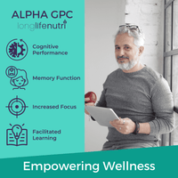 Alpha GPC Choline 300 Mg - 120 Vegetarian Capsules, Supplement for Focus & Productivity