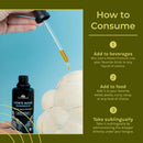 Lions Mane Liquid Tincture - Organic Memory and Focus Supplement, 50 Ml