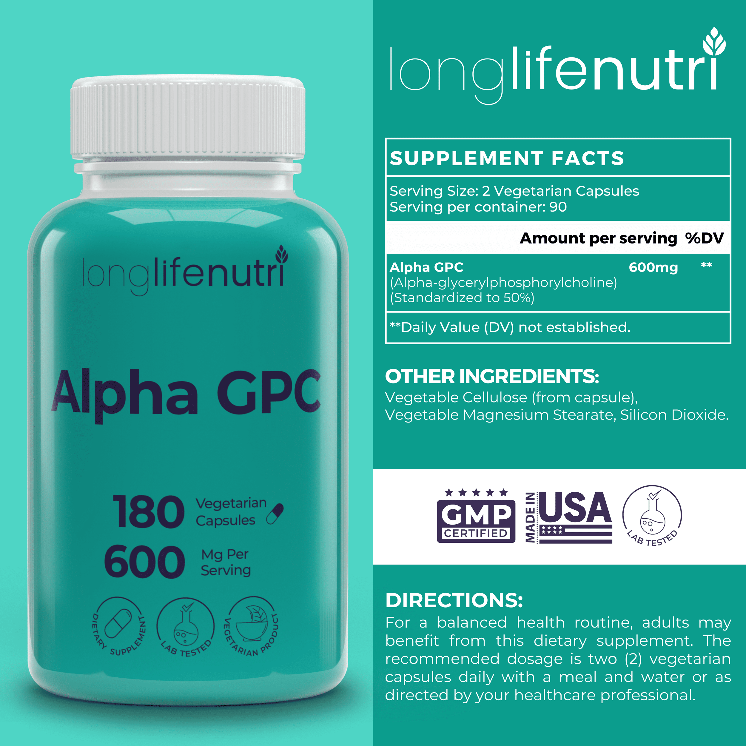 Alpha GPC Choline 300 Mg